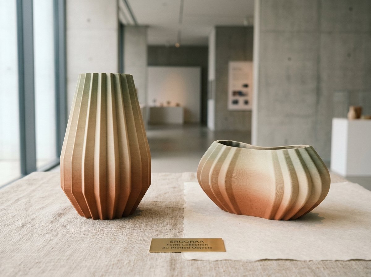 Srijoraa Form 3D-printed geometric vases